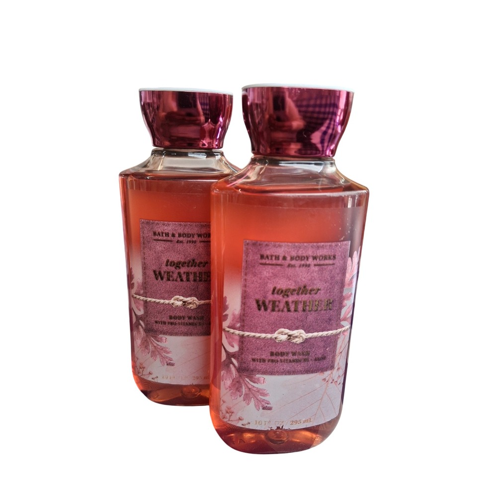 Bath & Body Works LIMITED Edition Together Weather Womens 2pcs Body Wash Dainty‎